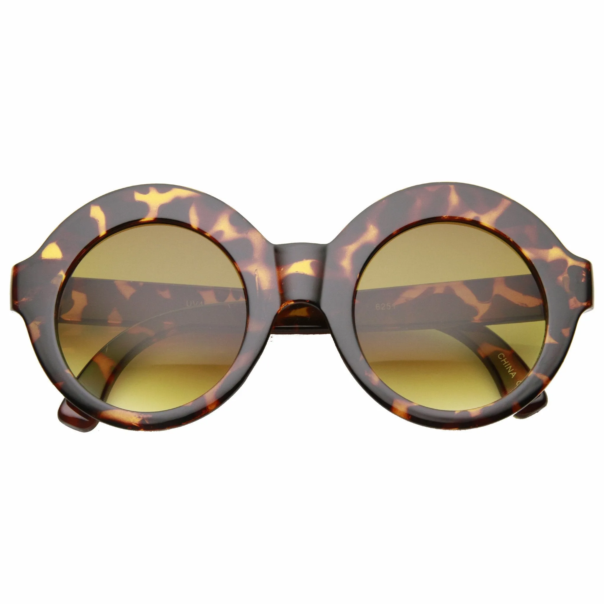 Women's Trendy Retro Bohemian Fashion Round Circle Sunglasses 9594